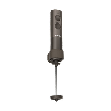 OutIn LattoGo handheld milk frother in Tundra Brown