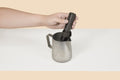 OutIn LattoGo milk frother in Tundra Brown