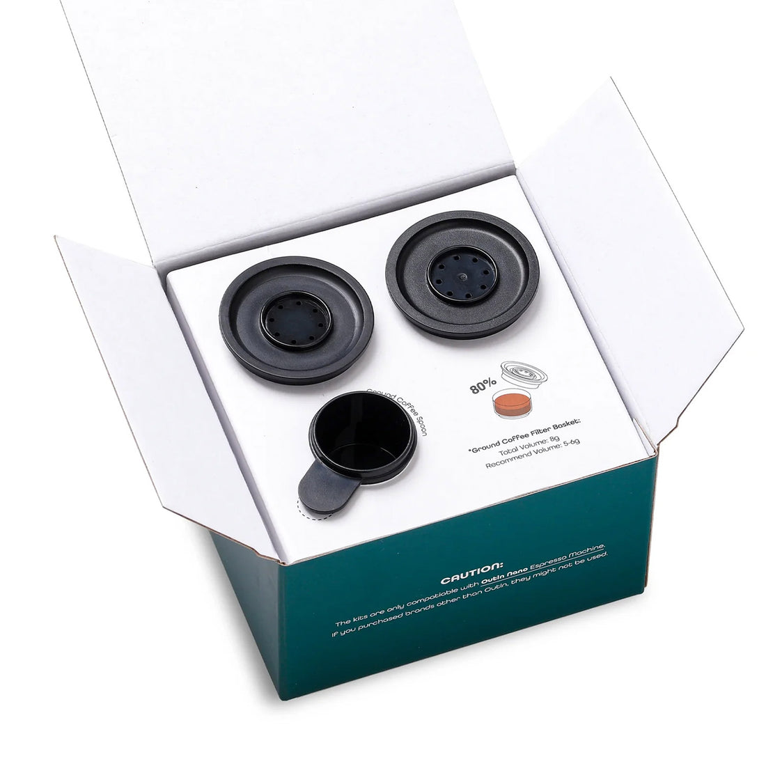 Nano Portable Espresso Machine Filter Baskets Kit (6g-8g)