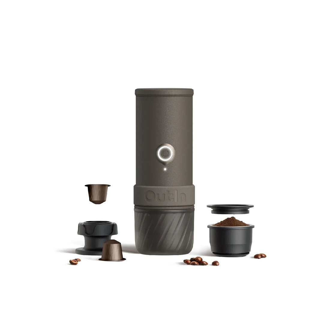 Mino Portable Electric Espresso Machine (Tundra Brown)
