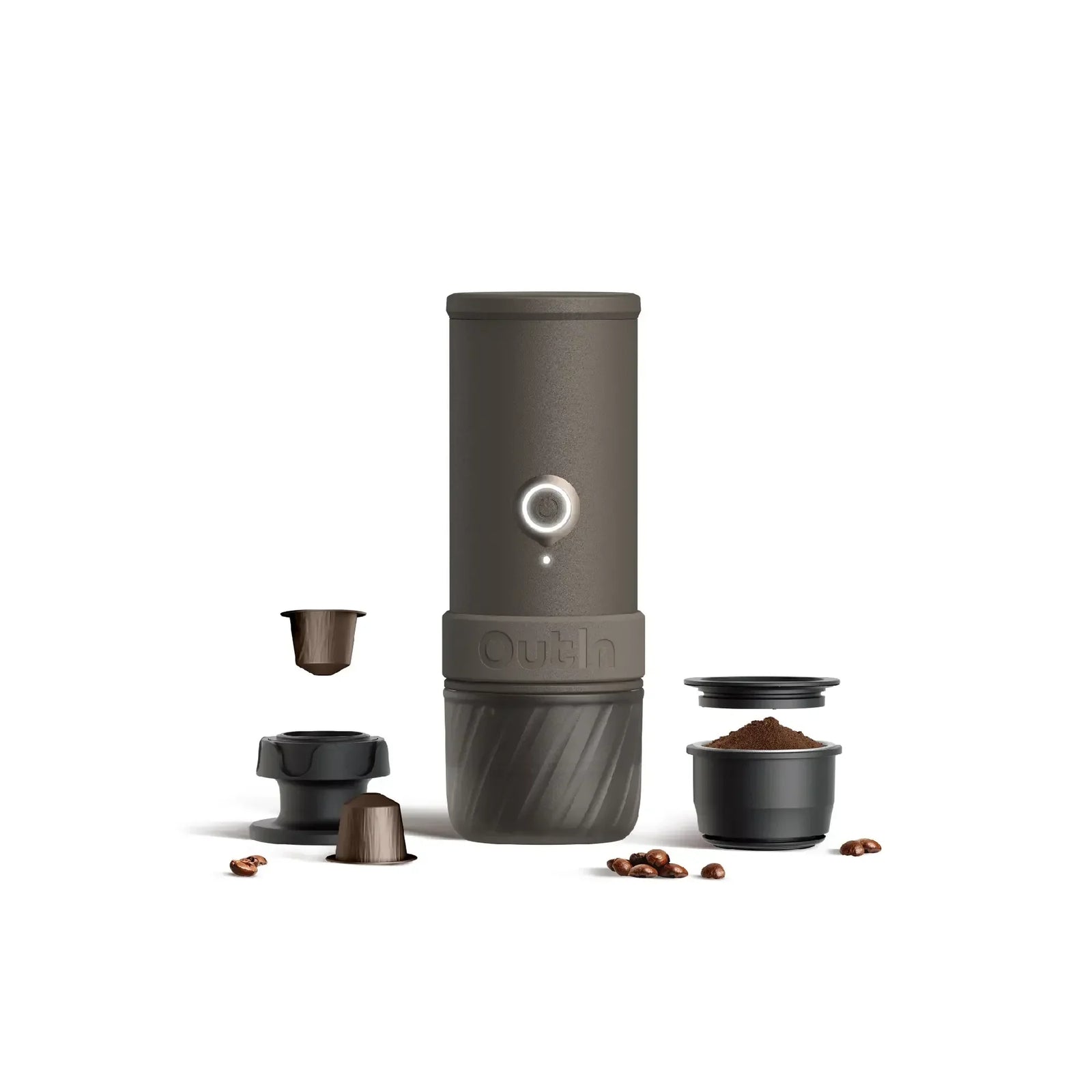 Mino Portable Electric Espresso Machine (Tundra Brown)