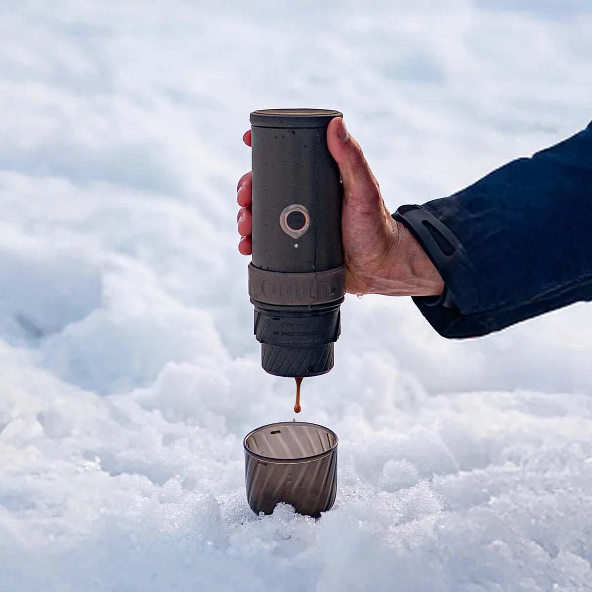 Mino Portable Electric Espresso Machine (Tundra Brown)