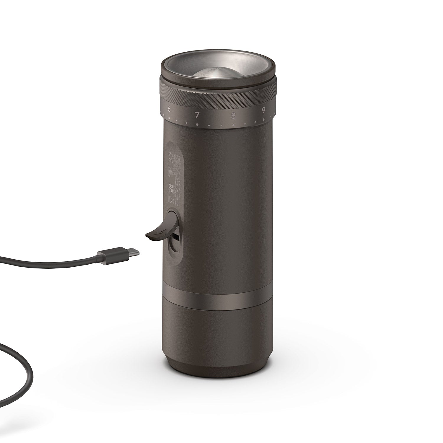 Fino Portable Electric Coffee Grinder Tundra Brown
