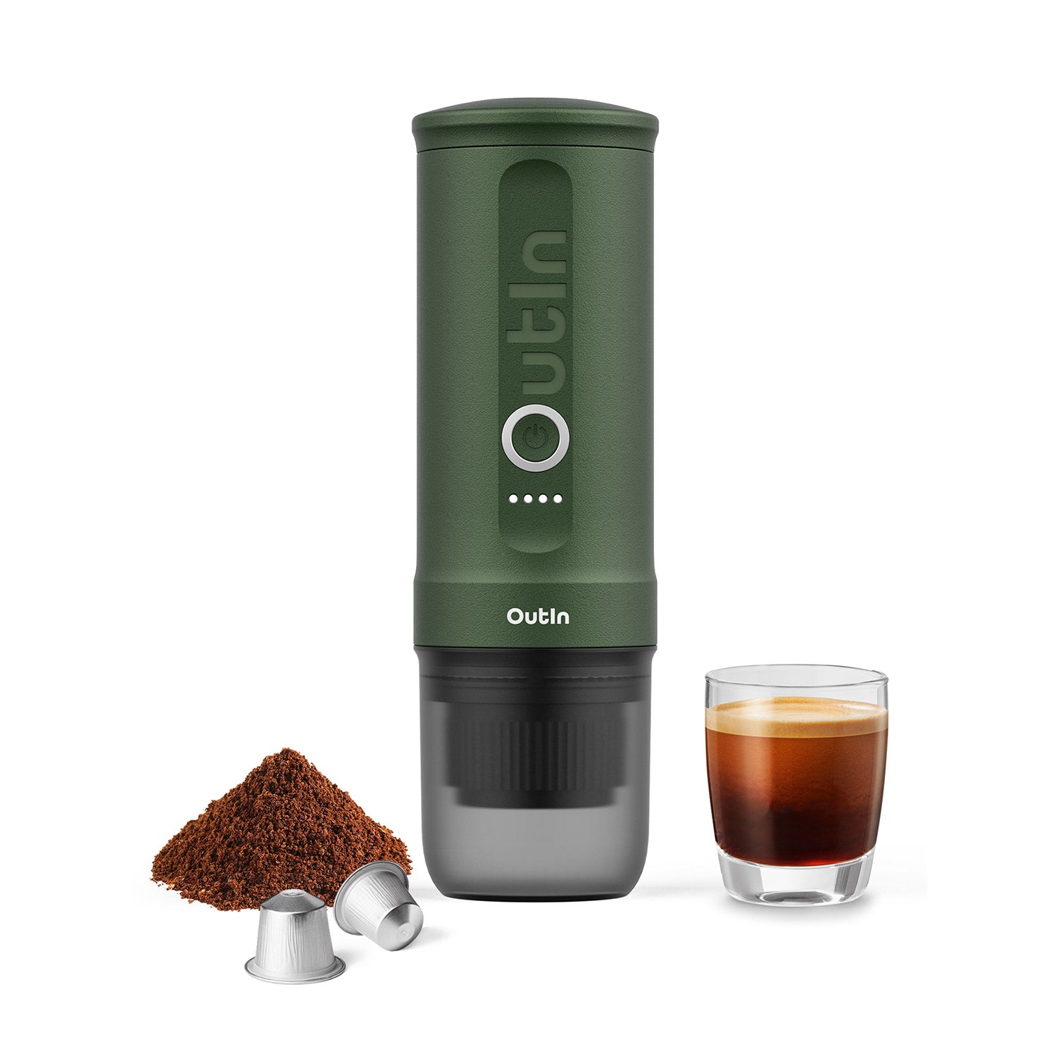 Nano Portable Espresso Machine (Forest Green)