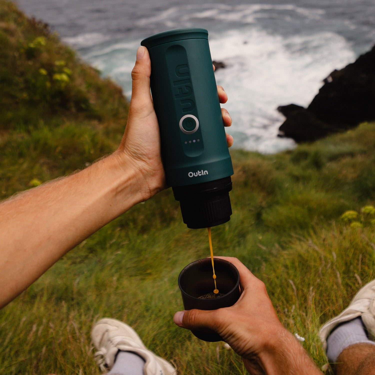 Nano Portable Espresso Machine (Outin Teal)